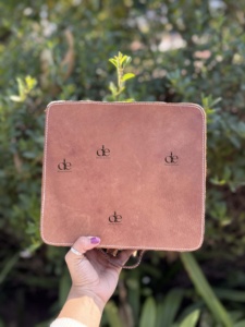 Latest Arrival Hand Tooled Leather Big Size Jewelry Storage Box Organizer Cowhide Travel <b>Case</b> Necklace Ring Earrings Box - Product Image 6