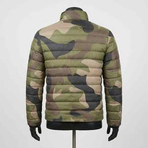 Autumn Winter Slim Fit Stand-up Collar Waterproof Eco-Friendly Canvas Formal Quilted <b>Jacket</b> <b>Lightweight</b> Cotton <b>Men</b> Plain Dyed - Product Image 3