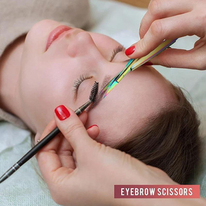 Ciseaux à cils de précision finition or, outil de beauté pour la coupe et le stylage des cils - Product Image 6