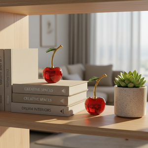 Prensapapeles de Cristal Hecho a Mano con Diseño de Cereza, Arte en Cristal, Decoración para Hogar, Oficina, Coche, Regalo Decorativo - Product Image 4