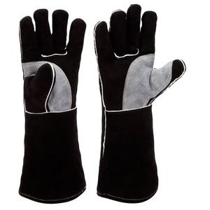 Gants de soudeur résistants à la chaleur et au feu, de haute qualité, en cuir de vachette, confortables, pour soudage TIG - Product Image 1