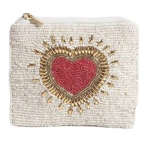 BIRDS Ensemble de porte-monnaie et grand sac à main perlés faits main avec fermeture éclair, accessoires de mode pour femmes, cadeaux, broderie de perles, mignon - Product Image 6