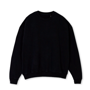 Sweat-shirt unisexe d'hiver de haute qualité en gros, coupe oversize XL à épaules tombantes, style streetwear, en polyester/coton - Product Image 2