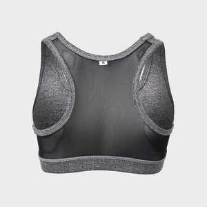 New Custom Nylon Lightweight Breathable Backless High Support Seamless Sports Yoga Gym Fitness Bra for Women - Product Image 6