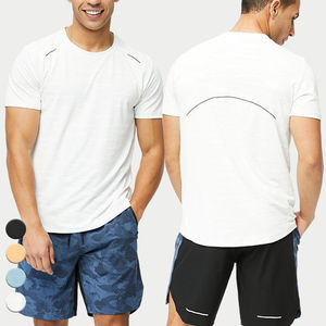Camisetas de Manga Corta para Hombre, 100% Algodón, Impresión Personalizada al por Mayor, Transpirables, de Secado Rápido, para Gimnasio y Fitness - Product Image 1