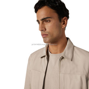 Chaqueta ligera de gamuza de vaca para hombre con nuevo precio de ropa de calle con cremallera - Product Image 4