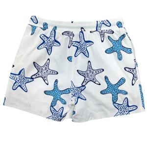 Shorts de bain pour hommes à motif étoile de mer et crabe, personnalisables, pour l'été et la plage - Product Image 3
