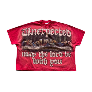 Conjunto de Verano de Algodón Grueso Personalizado, Camiseta Gráfica Vintage con Lavado Ácido, Estilo Urbano, Camiseta Retro Oversize con Estampado - Product Image 1
