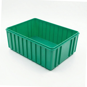OEM Custom PP Eco-Friendly Smooth Surface Stackable Storage <b>Crate</b> for Workshop Parts - Product Image 6