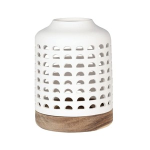 Linterna de Madera de Acacia de Estilo Vintage al por Mayor con Diseño Floral - Product Image 6