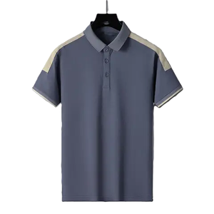 Chemise décontractée pour homme 100 % coton, unie, à manches courtes, tissée, respirante, boutonnée sur le devant, coupe classique - Product Image 2