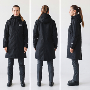 Custom Logo Women's Hooded Hardshell Hiking <b>Coat</b> <b>Waterproof</b> Outdoor Wear <b>Long</b> Hooded Jackets Nylon Polyester Hard Shell Jacket - Product Image 5