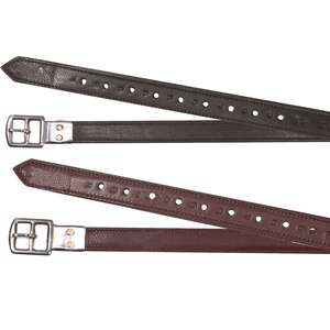 Étriers d'équitation souples en cuir véritable FAB International English, boucles robustes et durables, double rivetage, personnalisables - Product Image 2