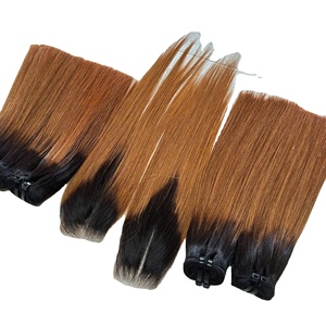 ผมต่อแบบตรงจากกระดูกผมมนุษย์แท้แท้แท้ปลายปลายสีน้ำตาล - Product Image 6