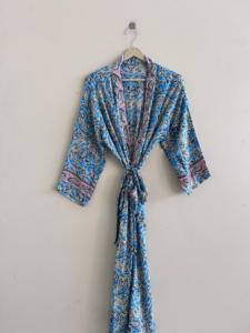 Robe de chambre en soie pour femme, peignoir, cadeau pour demoiselle d'honneur - Product Image 4