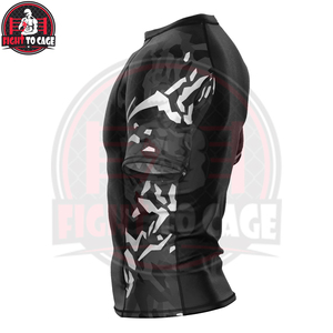 Maillot de protection solaire UPF 50+ de qualité supérieure pour l'entraînement physique, respirant, écologique, séchage rapide, 180g, manches courtes, en spandex - Product Image 3