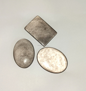 Pierres précieuses en obsidienne argentée naturelle, cabochons, pierres facettées, cristaux de guérison, fournisseur, vente en gros, export - Product Image 1