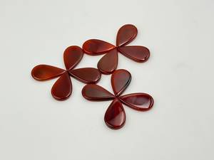 Gemas IBRAHIM de Alta Calidad, Ónix Rojo Creado en Laboratorio, Forma de Pera Larga, Venta al por Mayor, Accesorios para Fabricación de Joyería DIY, Conjuntos Naturales - Product Image 2