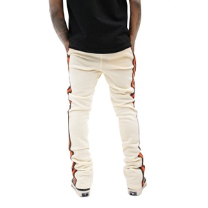Diseño personalizado 2024 Streetwear Joggers Hombre Pantalones de chándal casuales con estampado antiarrugas y antiarrugas acampanados apilados - Product Image 5