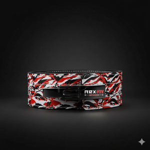 Cinturón de levantamiento de pesas Rexfit Sport ajustable de cuero para hombres y mujeres, cinturón de soporte para espalda para powerlifting y peso muerto - Product Image 1