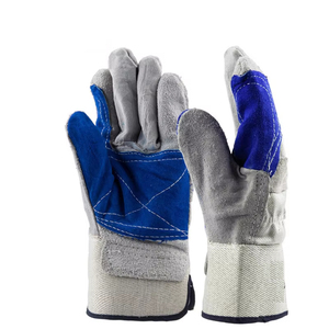 Guantes de Trabajo de Cuero Vacuno Canadiense de Alta Resistencia, Guantes de Seguridad Industriales Duraderos a Buen Precio - Product Image 6