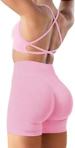 Conjunto Deportivo de Alta Calidad para Mujer: Top Corto Halter de Compresión con Tela Spandex y Leggings Largos Anti-Exposición para Gimnasio y Yoga - Product Image 2