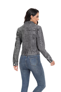 Chaqueta de Invierno de Mezclilla para Mujer, Transpirable y Cómoda, de Alta Calidad, Venta al Por Mayor, Ropa Profesional - Product Image 5