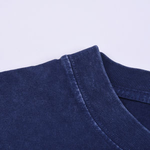 T-shirt vierge OEM Premium en coton 100% 230 g/m² pour homme, confortable et décontracté, effet délavé à l'acide, personnalisable avec logo, vente en gros - Product Image 3