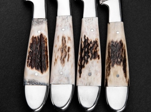 Ensemble de couteaux de chef en acier Damas de qualité supérieure, 4 pièces, style japonais, lame tranchante, manche en acier inoxydable ambidextre, couteau de cuisine - Product Image 4