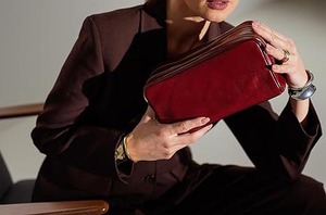 Bolsa de Viaje de Cuero Genuino al por Mayor, Neceser de Maquillaje con Cremallera, Bolsas Cosméticas para Mujer, Bolsa de Aseo para Hombre, Marca de Fábrica - Product Image 2