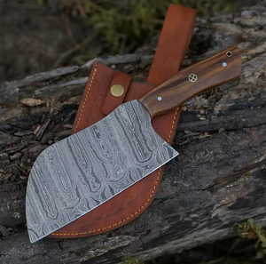 LEGACY BLADES Premium Handmade Damascus Steel Cleaver <b>Knife</b> Razor <b>Sharp</b> Wooden Handle <b>Kitchen</b> Meat Cleaver OEM ODM Manufacturer - Product Image 3