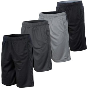 Shorts de baseball pour homme, couleur unie, taille élastique, respirant, en mesh, pour toutes les saisons, coupe classique, taille adulte - Product Image 6