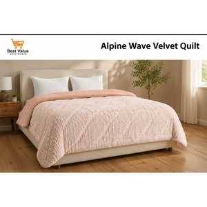 Couette double en velours Alpine Wave 220x240 CM - Couette chaude et douce pour l'hiver, pour la maison et l'hôtel - Product Image 3
