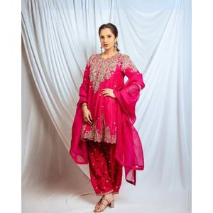 Beau haut et bas de fête avec ensemble élégant de taille Dupatta XL - Product Image 3
