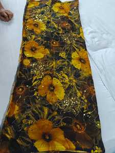Venta al por mayor de fábrica: Tela de chifón ligera 100% poliéster antiestática para toldos, modelo Budra Digital DWSIGN WORK para mujer - Product Image 4