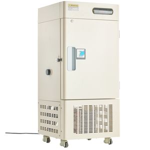 Congelatore a Temperatura Ultra Bassa da 28 L per Laboratorio, Regolabile da 40 a 123 Fahrenheit, Display Digitale, con Ruote - Product Image 1