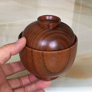 Tazón de madera para sopa de arroz. Disponible en todos los tipos de madera. Se utilizan para exhibir productos frescos, guardar refrigerios o como un elemento decorativo. - Product Image 4