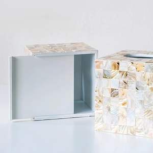 Support de boîte à mouchoirs en bois de luxe fait main – Ensemble décoratif de table pour salle de bain, maison, cuisine et restaurant (Écologique) - Product Image 3