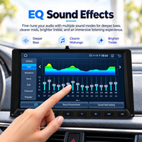 Autoradio Android 9 pouces Crystal 2 DIN avec CarPlay sans fil, Android Auto, GPS, WIFI, AM FM RDS, unité principale Android 9 pouces à boutons