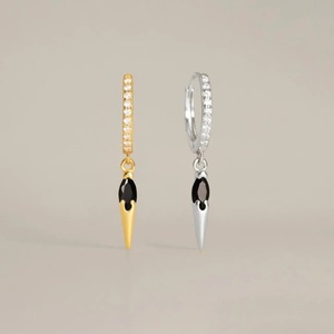 Pendientes de Plata de Ley 925 con Rubí Rojo y Circonitas, Aros con Cuarzo, Piedra de Nacimiento Ovalada Facetada, Joyería para Mujer - Product Image 2