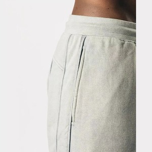 Men's Gray Elastic Waist Drawstring Sweatpants With Side Pockets Casual Joggers Breathable Knitted Fabric Spring Wear For Men - Product Image 4
