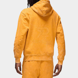 เสื้อฮู้ดดี้ผู้ชายคุณภาพสูงสไตล์สตรีทแวร์ ล้างสีแบบแอซิดวอช ทรงโอเวอร์ไซส์ เสื้อฮู้ดดี้ล้างสีแบบแอซิดวอชสำหรับผู้ชาย - Product Image 2