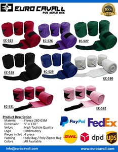 Vendas de Protección para Patas de Caballo Euro Cavall Industries, para Equitación, Material de Forro Polar Duradero, 50x50x40cm, OEM - Product Image 6