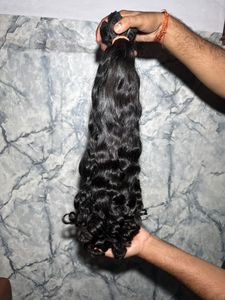 Extensiones de Cabello Rizado y Voluminoso de Calidad Premium, Cabello de Templo del Sur de la India, Cabello de un Solo Donante - Product Image 4