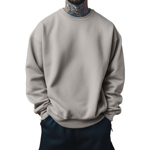 Men Oversized Crew <b>Neck</b> Sweatshirt Heavyweight Fabric Custom Logo Apparel Manufacturer Fashion Men Oversized Sweatshirt - Product Image 1