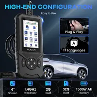 Escáner OBD2, lector de código de coche DIY, herramienta de escaneo de diagnóstico, prueba de emisión AutoVIN, datos en vivo, búsqueda DTC, actualización e impresión con un clic