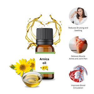 AARNAV GLOBAL EXPORTS Huile de massage naturelle pure pressée à froid 100% à l'Arnica pour les douleurs musculaires et articulaires 8,8 oz Soulagement de la douleur Parfum aux herbes - Product Image 2