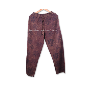 Pantalon 100% coton de couleur marron - Product Image 1