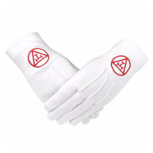 Guantes Clásicos Blancos de Algodón para Ceremonias Fraternales Formales, Cómodos y Suaves, para Usar en Reuniones - Product Image 2