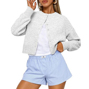Cárdigan de Mujer, Tejido Suave, Estilo con Botones, Informal, para Uso Diario, Atuendo de Invierno a la Moda - Product Image 1